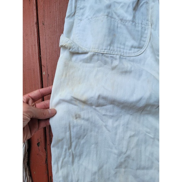 Vintage Sledge’s WHITE Coveralls Workwear 1950 Sanforized 60s Railroad TALON ZIP - Picture 15 of 16